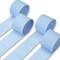 Blue Crepe Paper Streamers 4 Rolls 328 ft Pack of Light Pastel Baby Blue Crepe Paper for Baby Shower Gender Reveal Graduation Birthday Party Decorations (1.8 Inch x 82 Ft/Roll), Blue-32